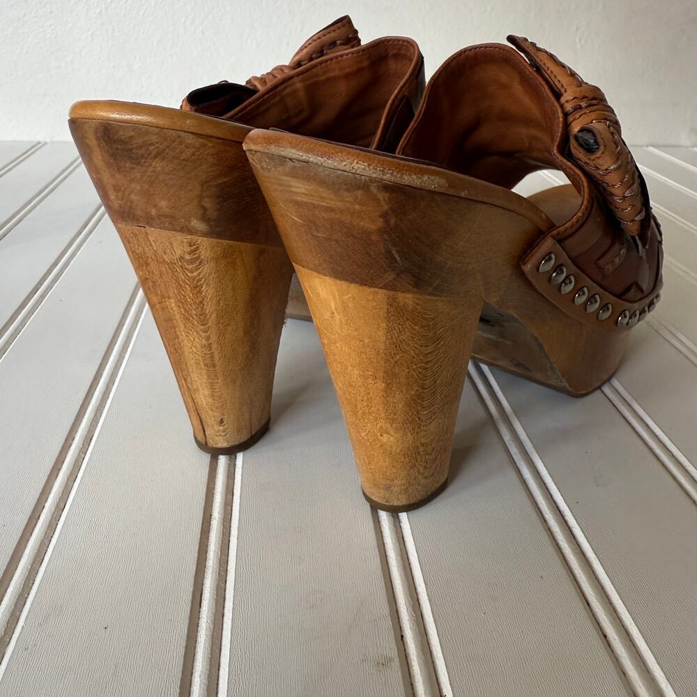 Miu Miu brown woven leather mules prominent bow size 8 - Picture 4 of 16